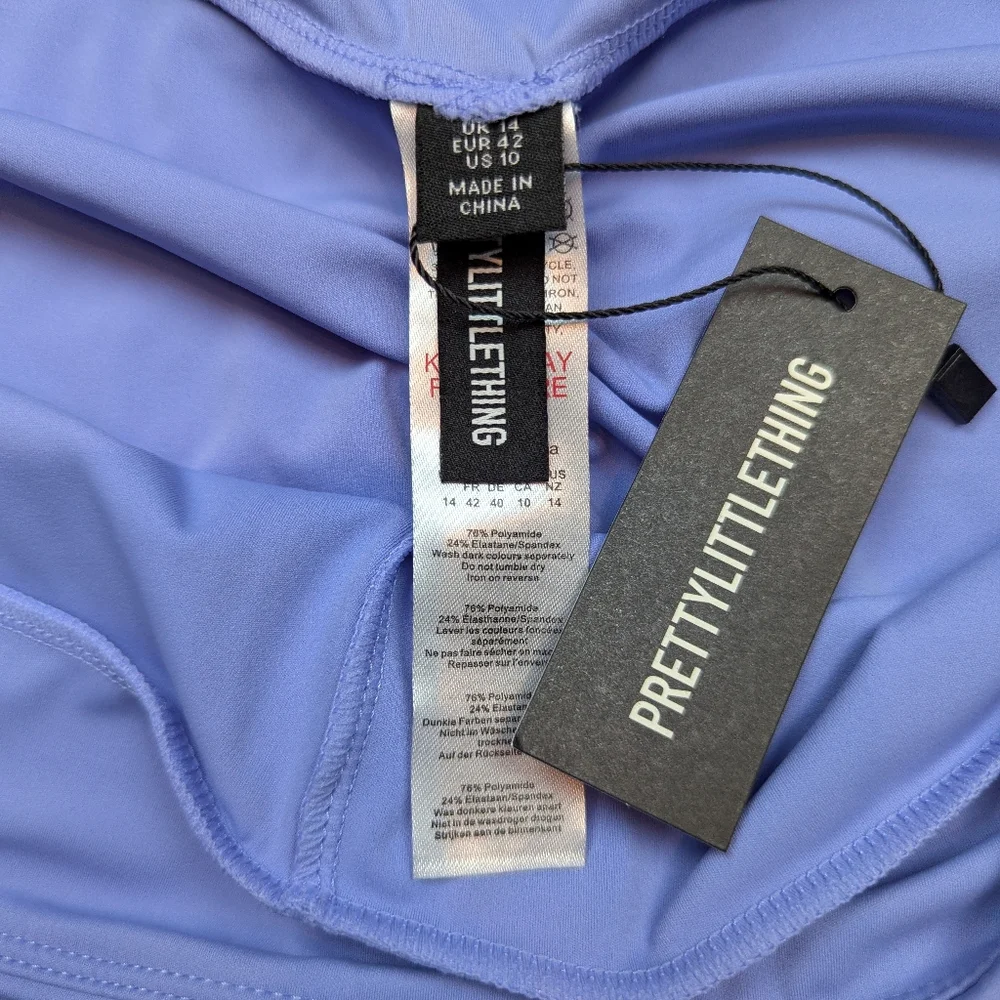 Violet Brushed Sculpt Ruched Bum High Waist Sport Leggings Size 10 - Picture 5 of 7